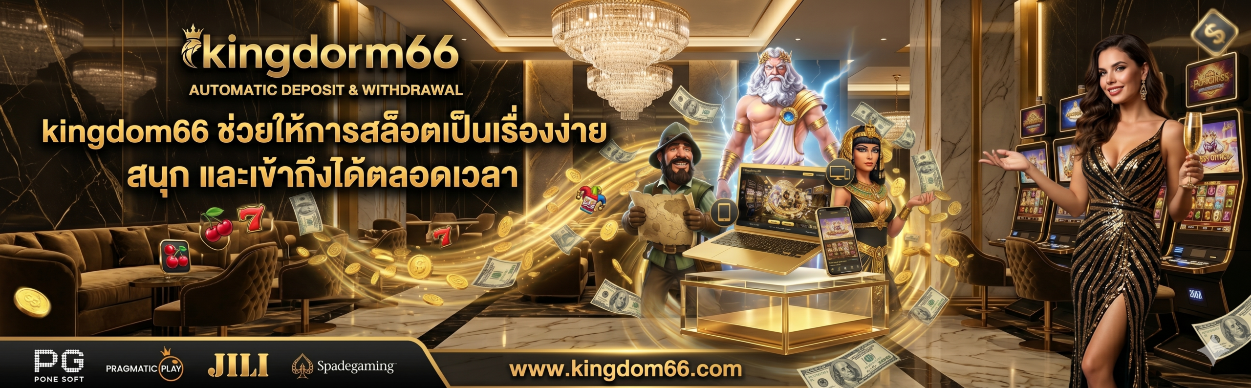 kingdom66 ช่วยให้การเล่นเกมสล็อตเป็นเรื่องง่าย สนุก และเข้าถึงได้ตลอดเวลา​
